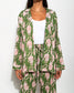 MATCHING SET WITH A GREEN AND RED TIGER PRINT PIJAMA PANTS
