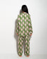 MATCHING SET WITH A GREEN AND RED TIGER PRINT PIJAMA PANTS