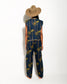 MATCHING SET WITH VEST AND NAVY PALM PRINT PYJAMA PANTS