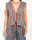 MATCHING SET WITH VEST AND TROUSERS IN STRIPPED PRINT